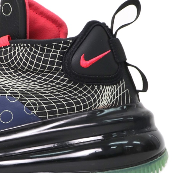 Nike AIR MAX 720 WAVES Blue Void Red Mens Sneakers - Picture 10 of 11